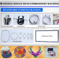 New Condition and Single Head Head Number Household embroidery machine